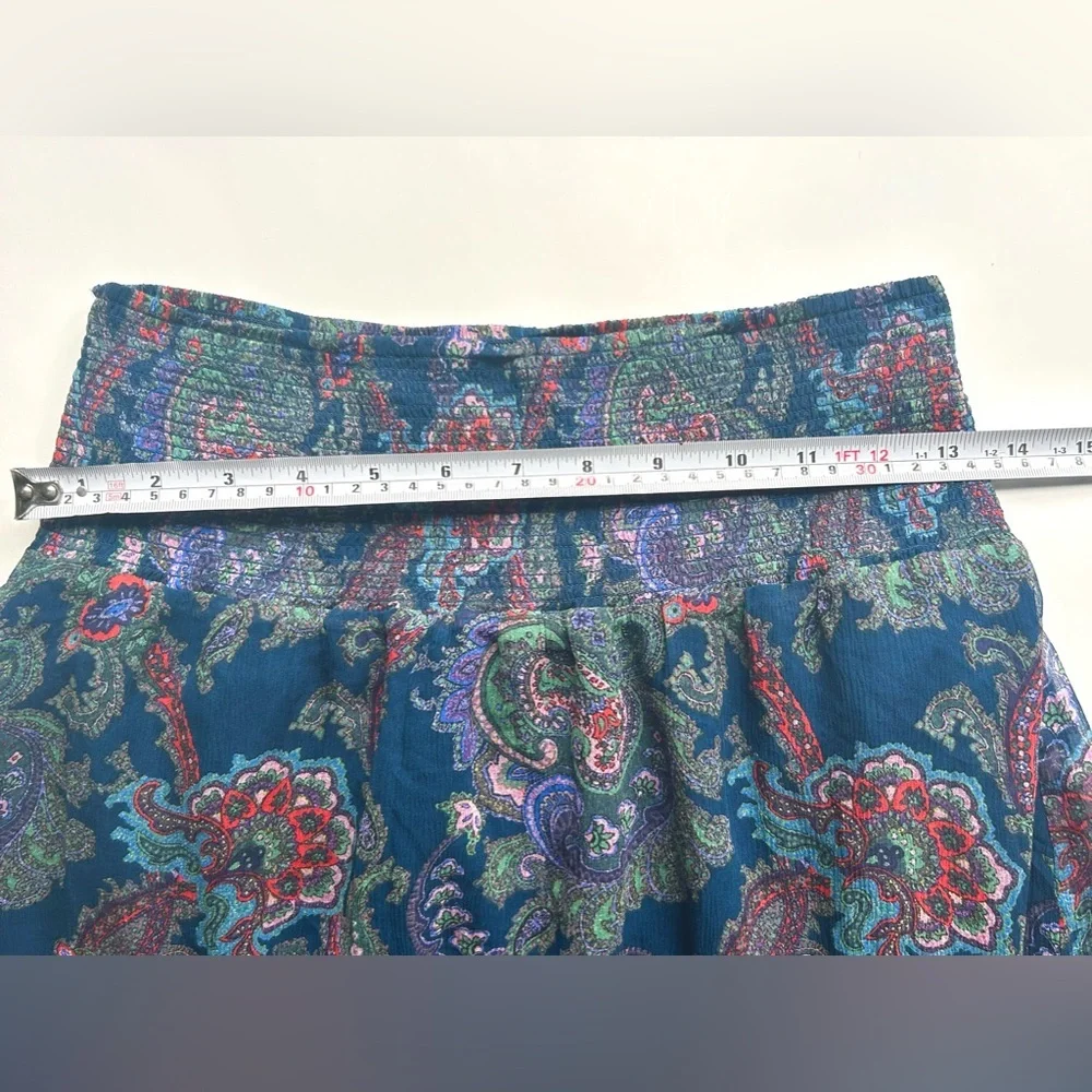 Anthropologie Vanessa Virginia Silk Paisley Skirt Size 2 midi pattern print - Picture 10 of 12